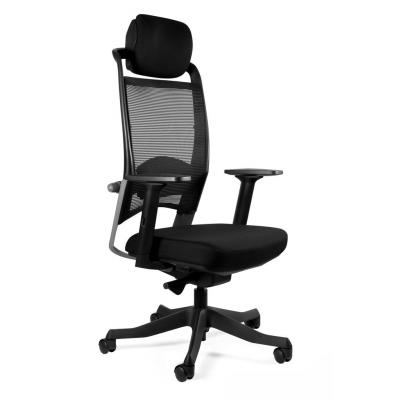 Fotel biurowy, ergonomiczny, Fulkrum, czarny