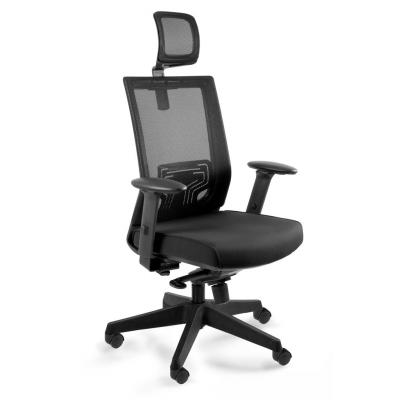 Fotel biurowy, ergonomiczny, Nez, czarny
