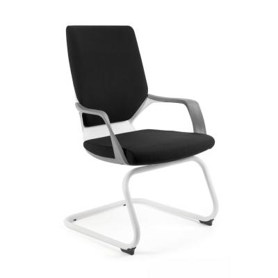 Fotel biurowy, krzesło, Apollo Skid , czarny, biały