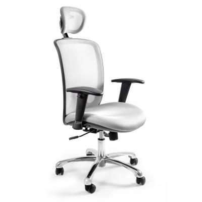 Fotel biurowy, ergonomiczny, Expander, biały