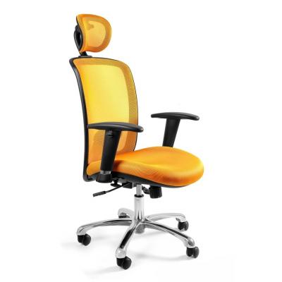 Fotel biurowy, ergonomiczny, Expander, zółty