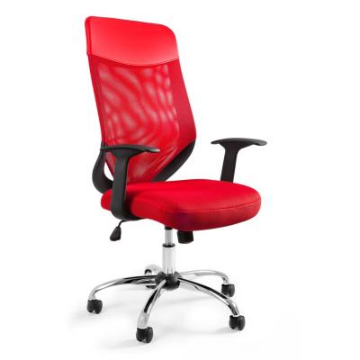 Fotel biurowy, Mobi Plus, czerwony