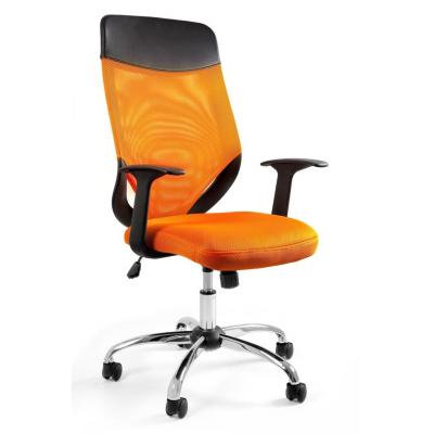 Fotel biurowy, Mobi Plus, pomarańczowy