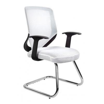 Krzesło biurowe, fotel, Mobi Skid, biały