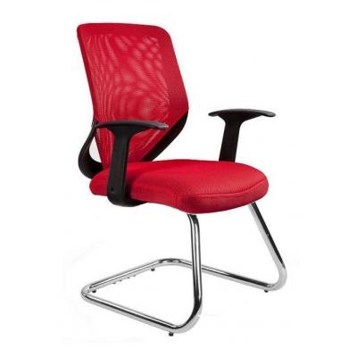 Krzesło biurowe, fotel, Mobi Skid, czerwony