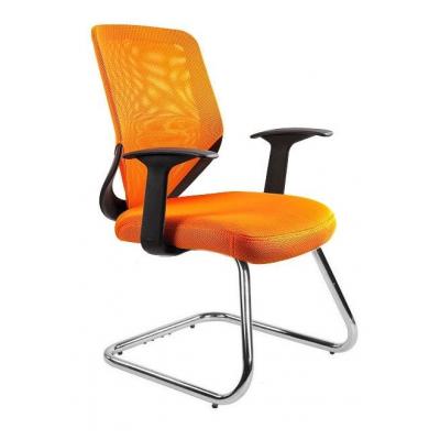 Krzesło biurowe, fotel, Mobi Skid, pomarańczowy