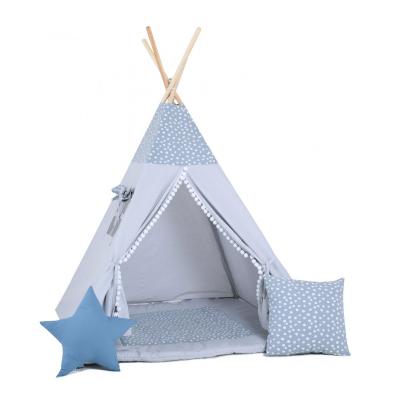 Namiot tipi dla dzieci, bawełna, okienko, poduszka, epoka lodowcowa