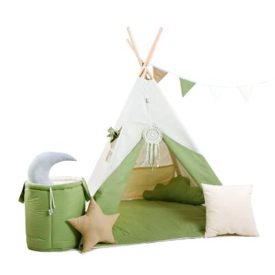 Namiot tipi dla dzieci, bawełna, mega zestaw, leśna polana