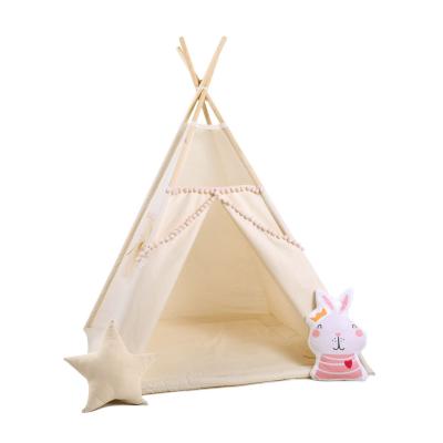 Namiot tipi dla dzieci, bawełna, okienko, królik, kuleczkowa mgiełka