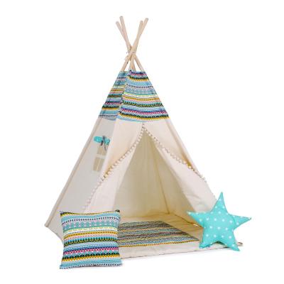 Namiot tipi dla dzieci, bawełna, poduszka, indiańska przygoda