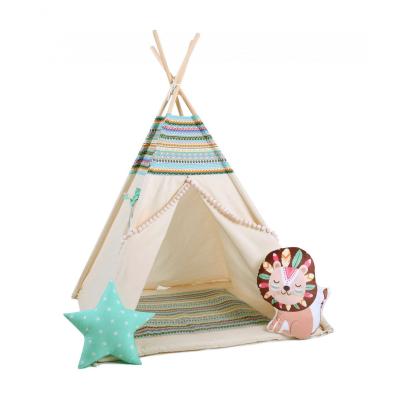Namiot tipi dla dzieci, bawełna, lew, indiańska przygoda
