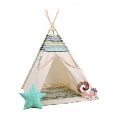 Namiot tipi dla dzieci, bawełna, wiewiórka, indiańska przygoda