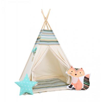 Namiot tipi dla dzieci, bawełna, lisek, indiańska przygoda