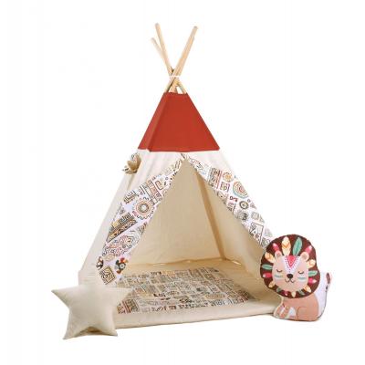 Namiot tipi dla dzieci, bawełna, lew, egipski kącik