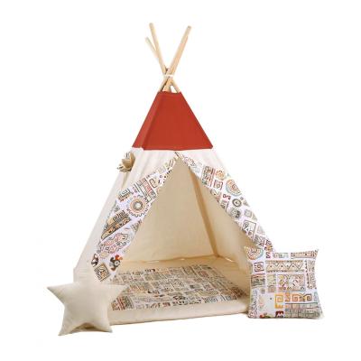 Namiot tipi dla dzieci, bawełna, poduszka, egipski kącik
