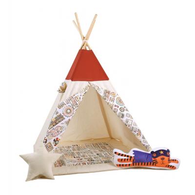 Namiot tipi dla dzieci, bawełna, tygrys, egipski kącik