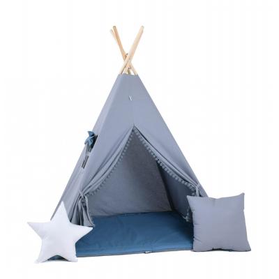 Namiot tipi dla dzieci, bawełna, okienko, poduszka, tipopotam