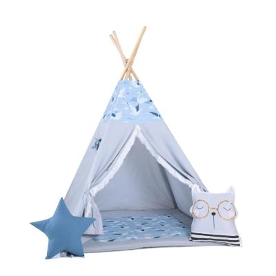 Namiot tipi dla dzieci, bawełna, okienko, kotek, łabędzi wiatr