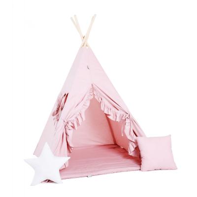 Namiot tipi dla dzieci, bawełna, okienko, poduszka, cukierkowy raj