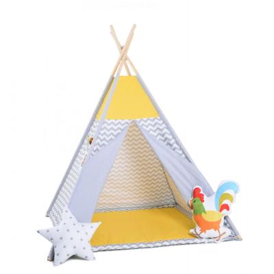Namiot tipi dla dzieci, bawełna, okienko, kogut, słoneczne fale