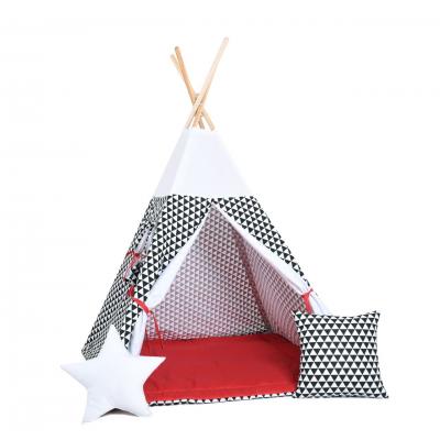 Namiot tipi dla dzieci, bawełna, okienko, poduszka, kultowa iskierka