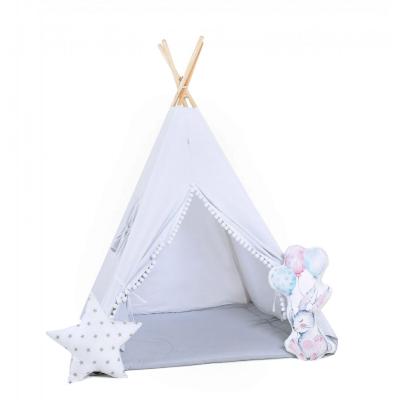 Namiot tipi dla dzieci, bawełna, okienko, królik, biały aniołek
