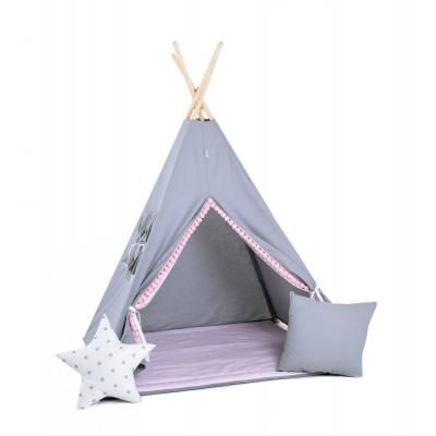Namiot tipi dla dzieci, bawełna, okienko, poduszka, bąbelkowe
