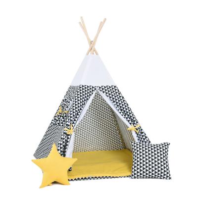 Namiot tipi dla dzieci, bawełna, okienko, poduszka, kultowy promyk