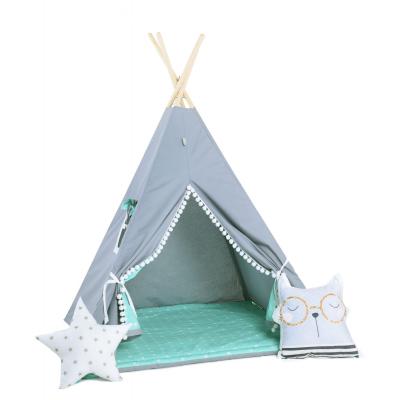 Namiot tipi dla dzieci, bawełna, okienko, kotek, kraina lodu