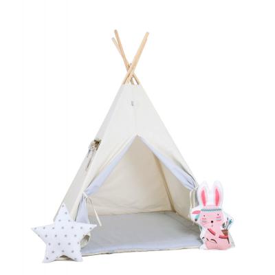 Namiot tipi dla dzieci, bawełna, okienko, królik, kłapouchy