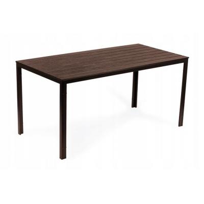 Stół ogrodowy, cateringowy, brązowy, polywood, 156 cm
