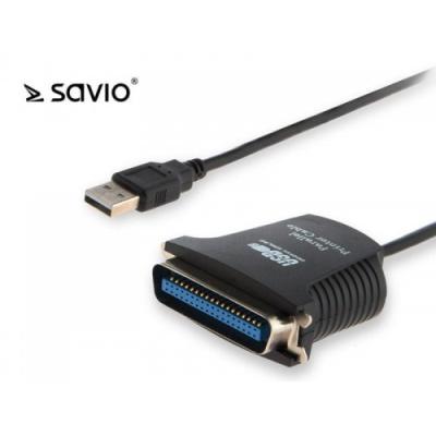 Elmak Adapter USB LPT męski 36pin SAVIO CL-46 0,8m