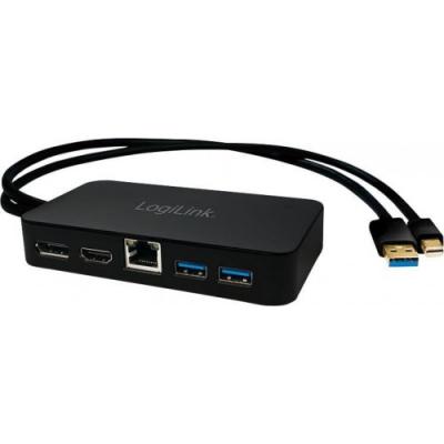 LogiLink Adapter miniDP do HDMI/ DP/LAN/USB3.0