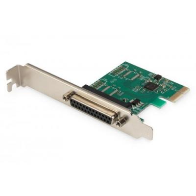 Digitus Karta rozszerzeń/Kontroler LPT PCI Express, 1xDB25, Low Profile, Chipset: MCS9901