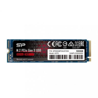 Silicon Power Dysk SSD UD70 500GB PCIe M.2 2280 NVMe Gen 3x4 3400/3000 MB/s