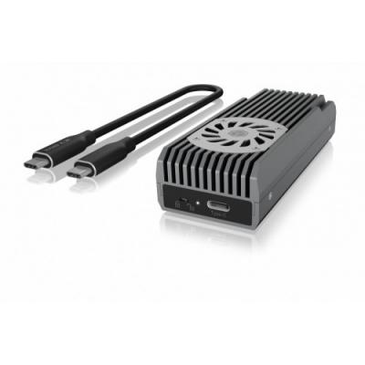 IcyBox IB-1922MF-C32 USB 3.2 (GEN 2x2), M.2 NVMe SSD, Aktywne chłodzenie