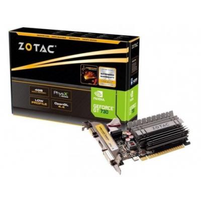 ZOTAC Karta graficzna GeForce GT730 4GB DDR3 64bit DVI/HDMI/VGA