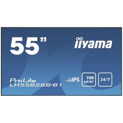 IIYAMA Monitor 55 LH5582SB-B1 24/7,IPS,700CD/M2,USB,DP
