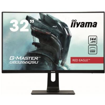 IIYAMA Monitor 31.5 cale GB3266QSU-B1 VA,QHD,144HZ,1MS,1500R,DPx,HDMIx2,USBx4