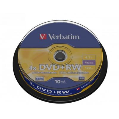 Verbatim DVD+RW 4x 4.7GB 10P CB 43488