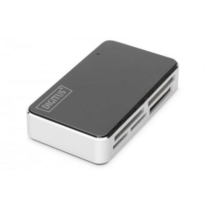 Digitus Czytnik kart 5-portowy USB 2.0 HighSpeed (ALL-IN-ONE), HQ, czarno-srebrny