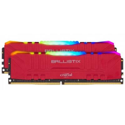 Crucial Pamięć DDR4 Ballistix RGB 16/3600 (2* 8GB) CL16 Czerwona