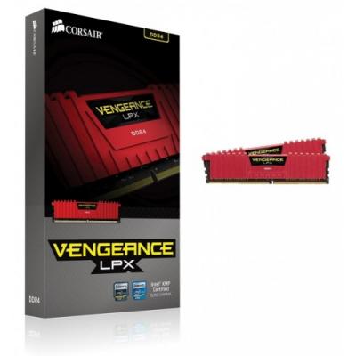Corsair DDR4 Vengeance LPX 16GB/2666(2*8GB) CL16-18-18-35 RED 1,20V XMP 2.0