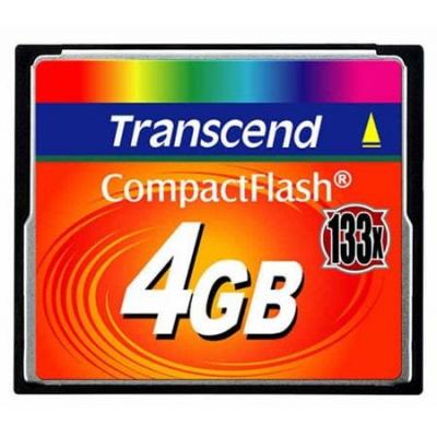 Transcend Karta pamięci CompactFlash 133 4GB 50/20 MB/s