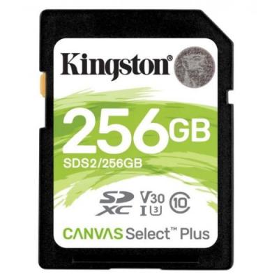 Kingston Karta pamięci SD 256GB Canvas Select Plus R100MB/s