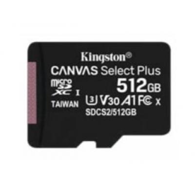 Kingston Karta pamięci microSD 512GB Canvas Select Plus 100/85MB/s
