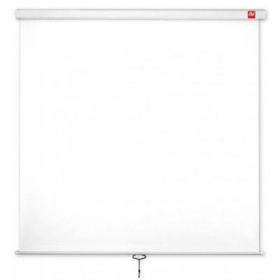 AVTek Ekran ścienny ręczny Wall Standard 200, 1:1, 200x200cm, powierzchnia biała, matowa
