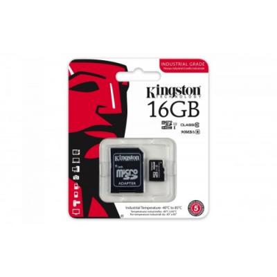 Kingston microSD 16GB CL10 UHS-I 90/45MB/s Industrial