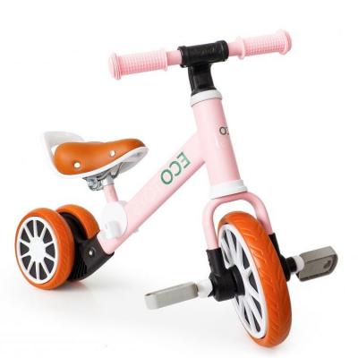 Rowerek biegowy, jeździk z pedałami, 2w1, kolor rożowy