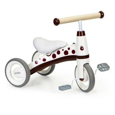 Rowerek trójkołowy z pedałami, mini rower dla dziecka, bordowy